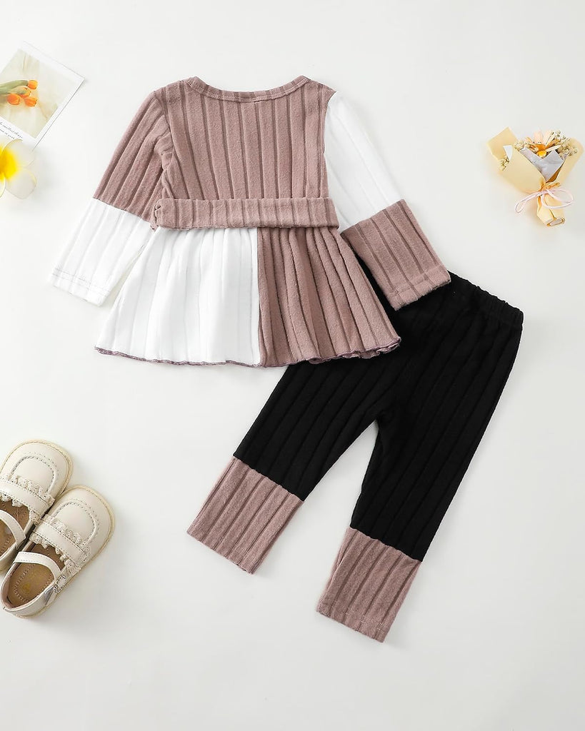 Toddler Baby Girl Clothes Fall Winter Outfit Soft Pants Sets 6M