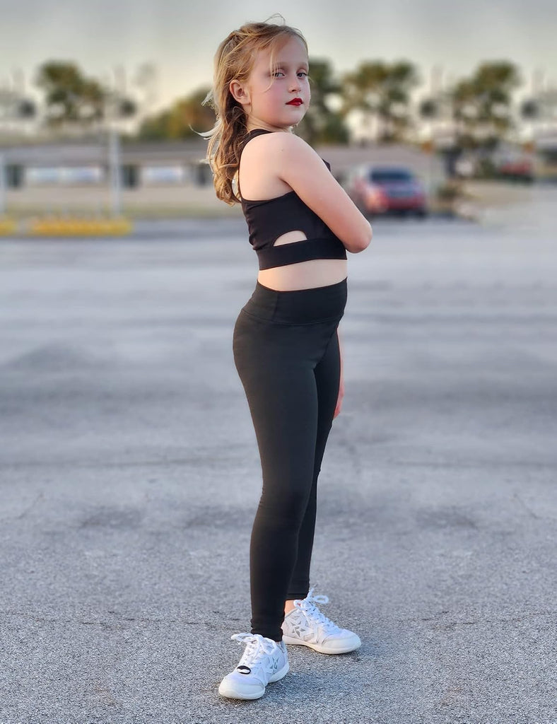 Bootcut Leggings Girls Teens High Waist Soft Stretch Yoga Pants