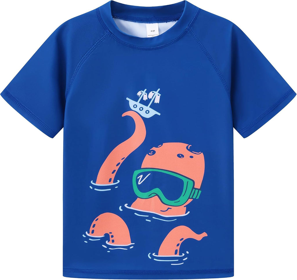 Baby Boys Two Piece Rash Guard Swimsuits Sets Kids Sunsuit Swimwear Sets