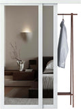 60 x 80 inch Mirrored Sliding Closet Doors for Bedrooms, Upgraded Shatterproof Sliding Mirror Interi