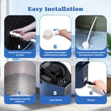 Moongiantgo Portable Sauna Steamer, 3L Locking Steamer Machine with Remote Control