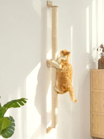 Cat Wall Scratcher, 60" Tall Kitten Scratching Post