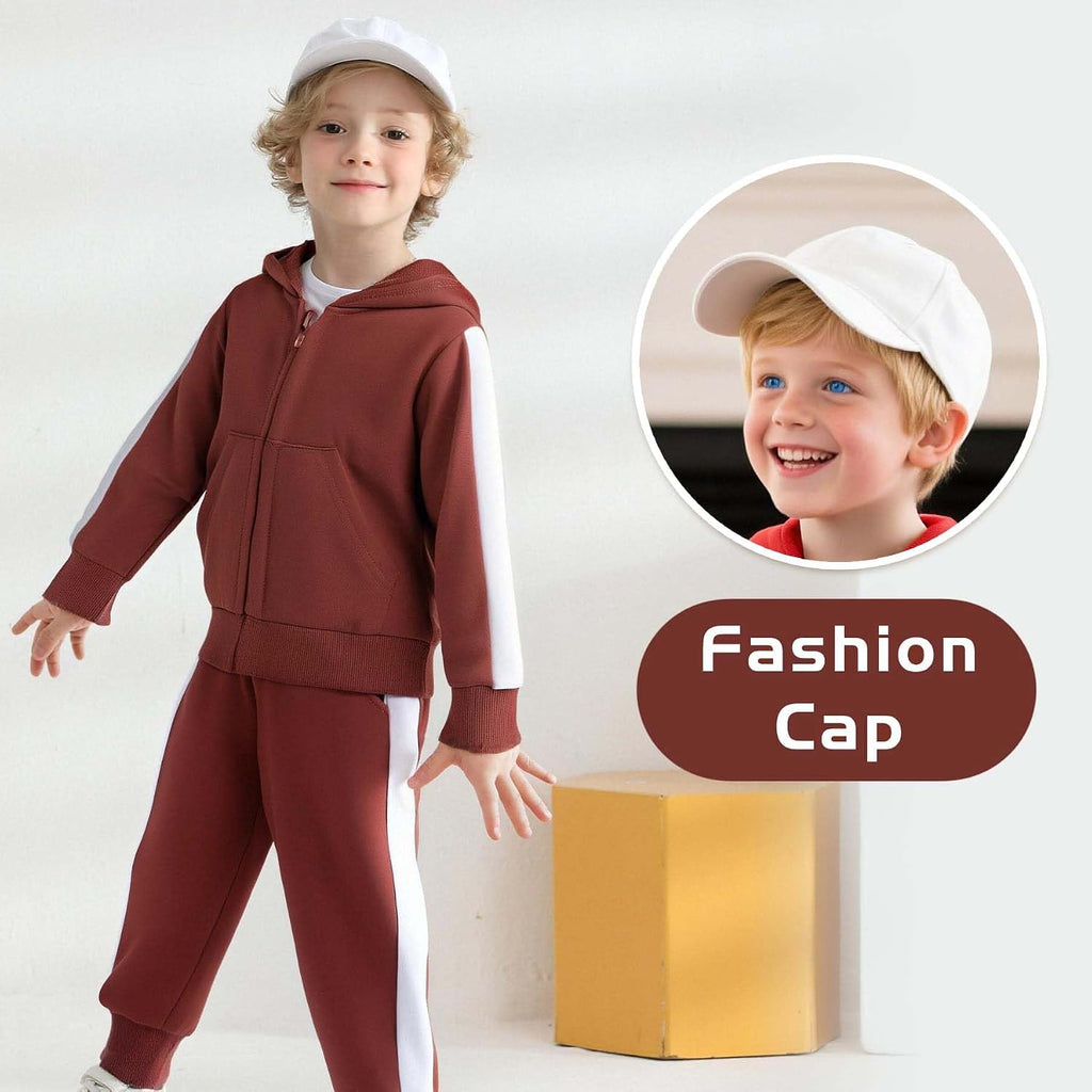 Toddler Baby Girl Boy Fall Winter Outfits Long Sleeve Hoodie Sweatshirt Sweatpant Clothes Set SweatSuit with Cap