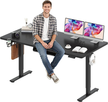 71x32'' Large Electric Computer Height Adjustable Standing Desk | Ergonomic Electric Stand Up Desk with Memory