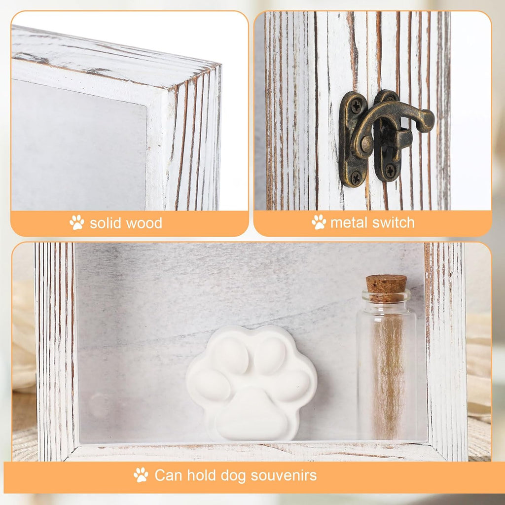 Pet Memorial Shadow Box Kit for Dog Cat, Retro, 6.8 x 8.8 Inch