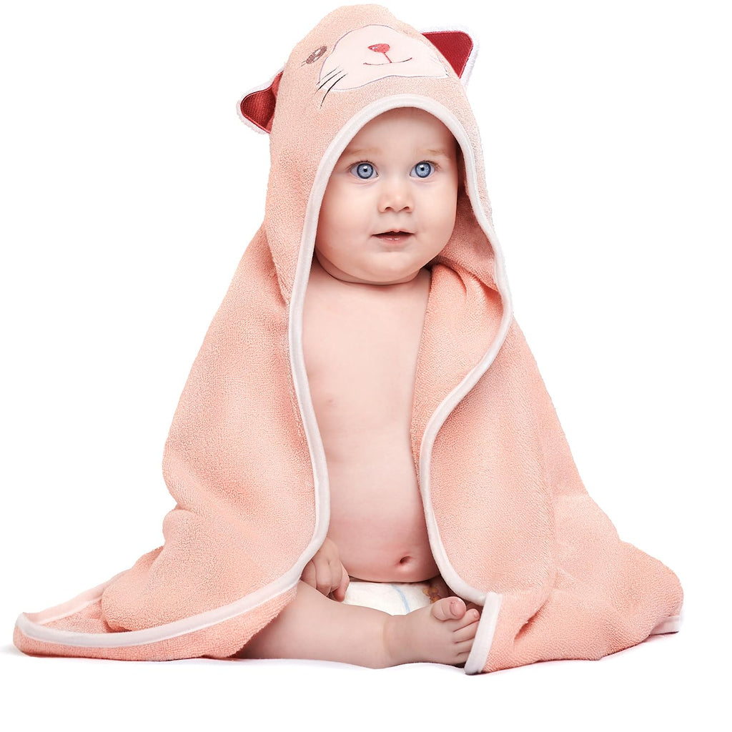 Hooded Baby Towels for Newborn & Toddler - Super Soft Baby Bath Towels with Hood, Highly Absorbent Viscose Made from