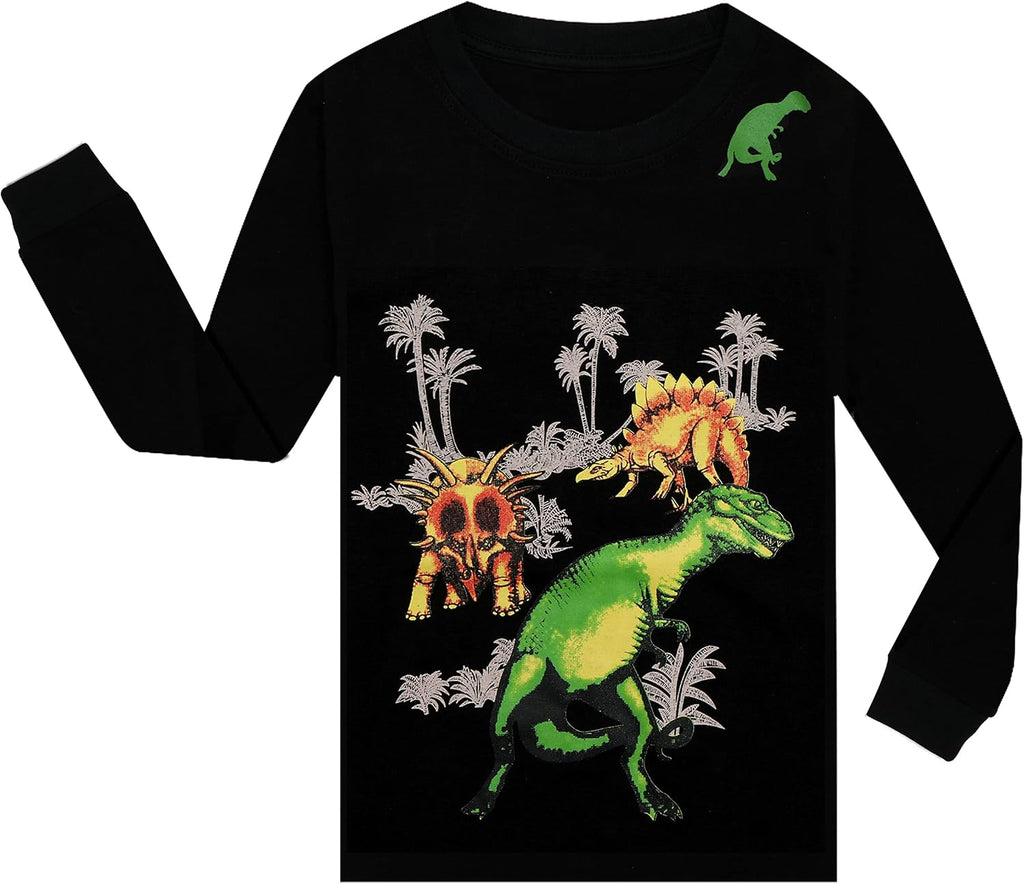 Boys Pajamas Set Long Toddler Pjs Little Kids Dinosaur Sleepwear
