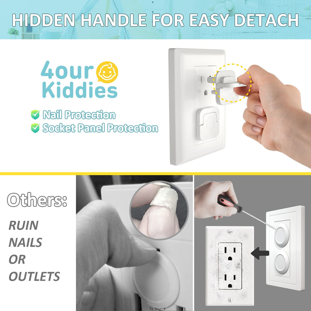 Baby-Proof Outlet Covers(60 Pack) - Child Safety Electric Plug Protectors to Prevent Power Shock