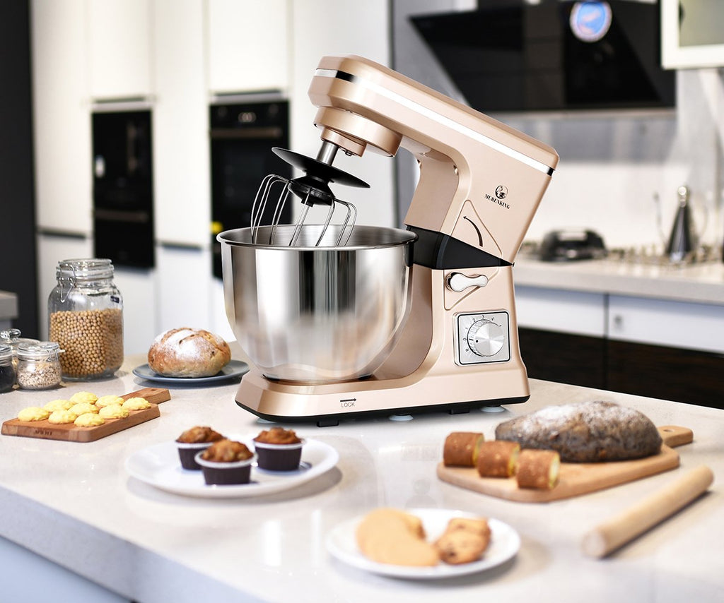 Stand Mixer,5.3-Qt & 500W & 6+P Speed MK36 Tilt-Head Kitchen Electric Food Mixers Home Baking Dough Machine with