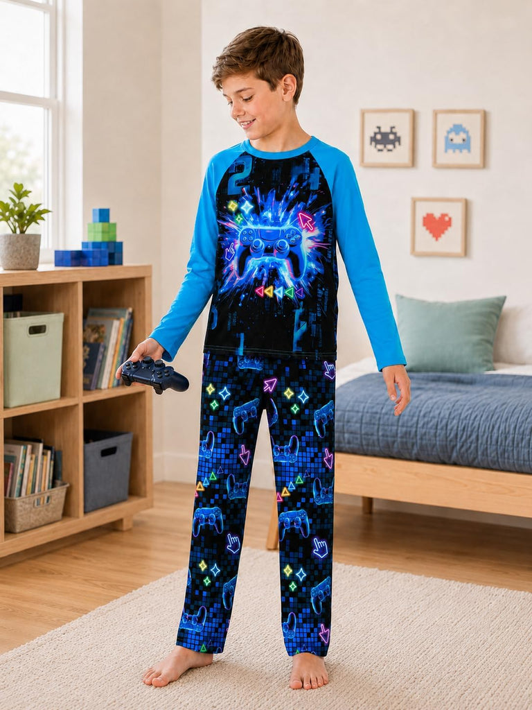 Boys Pajamas Game/Ninja/Dinosaur Long Sleeve & Pants PJ