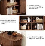 55" Sideboard Buffet Cabinet with Storage, Sliding Door & Adjustable Shelf