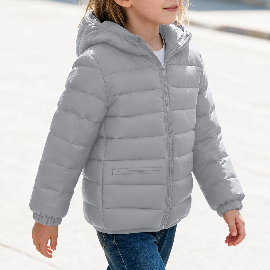 Winter Coat Boys Girls Lightweight Puffer Quilted Jacket with Hood