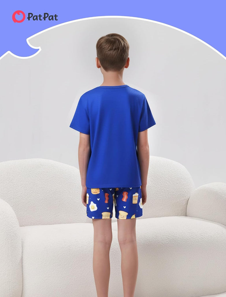 Boys Pajamas 2 Piece PJs Set T-shirts with Shorts