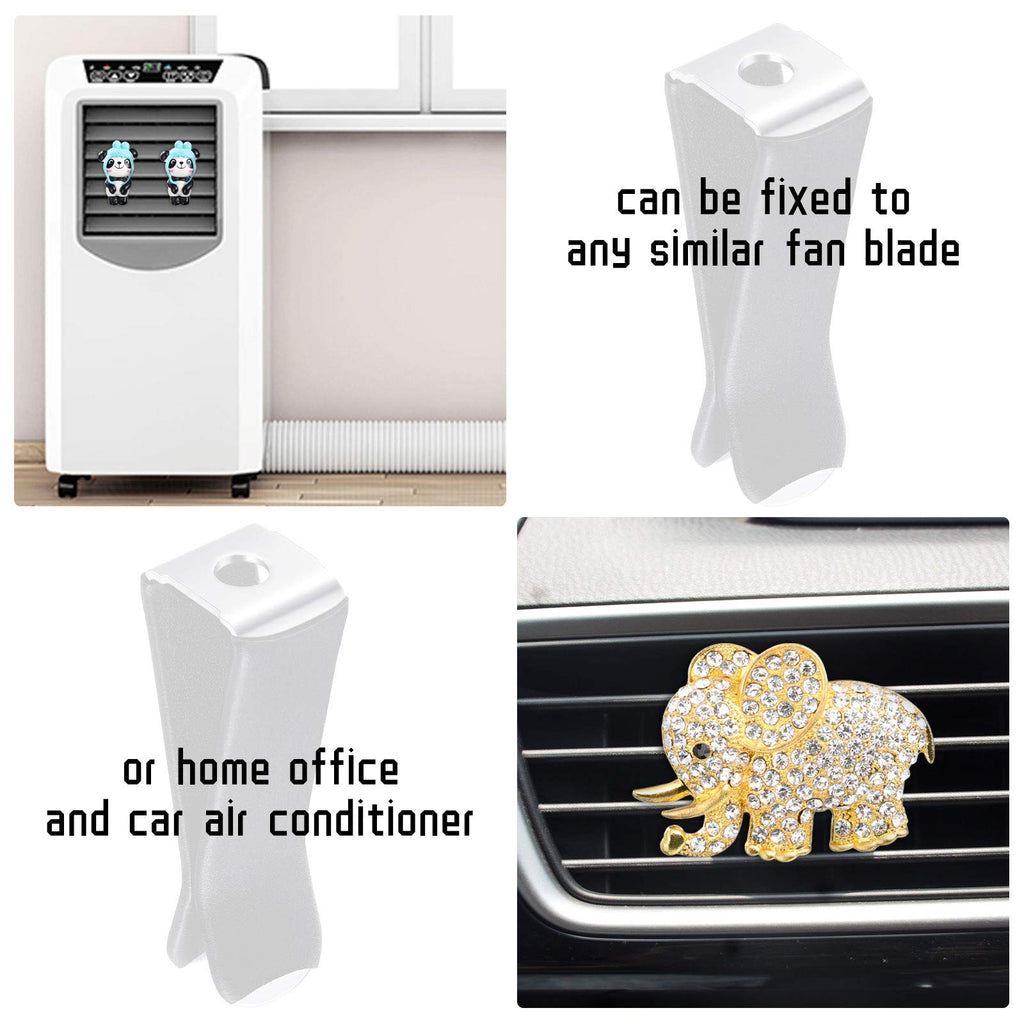 130 Pcs Car Vent Clips with 2 Storage Boxes Head Air Vent for Auto