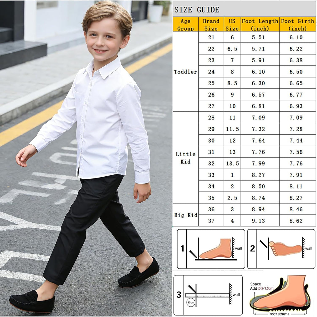 Kids' Soft Suede Slip On Loafers