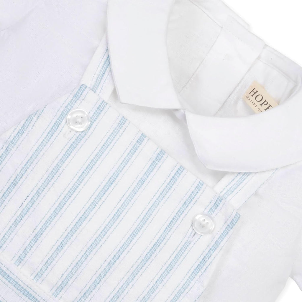 Kids' Layette Baby Boy Woven Bodysuit and Overall Piece Set
