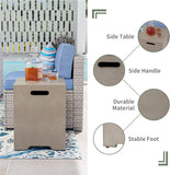 2-Piece Outdoor Propane Firepit Table Set w Tank Table, 42" Fire Table Certified, 50,000 BTU w Gray Round Base,Wind Guard and 16 inches Tank Side - Image 5