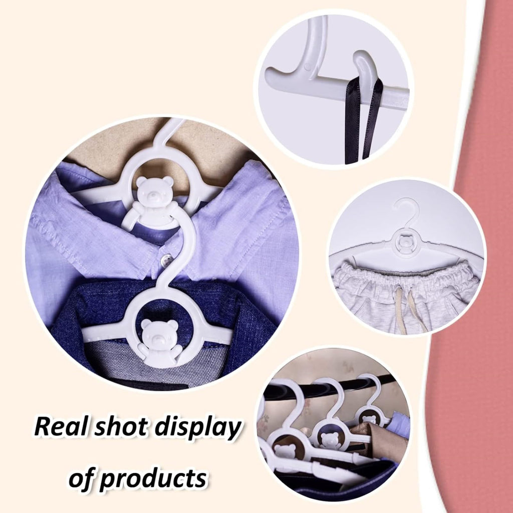 Baby Clothes Hangers 50 Pack, Plastic Kids Hangers Space Saving for Closet