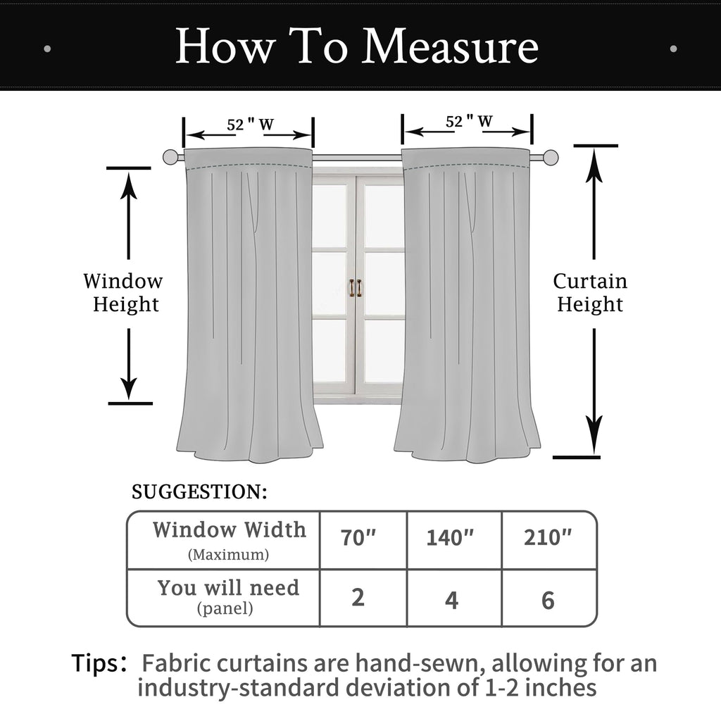 Black Velvet Blackout Curtains 80 Inches Long, 2 Panels
