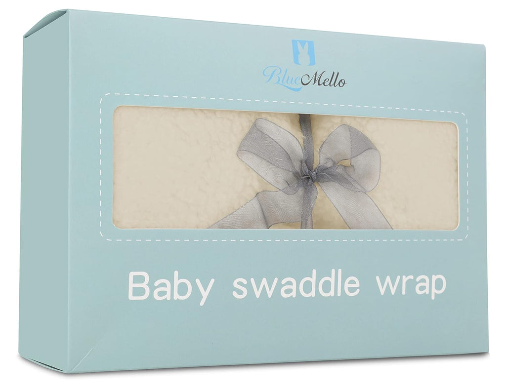 Baby Swaddle Blanket | Ultra-Soft Plush Essential for Infants 0-6 Months | Receiving Swaddling Wrap Beige | Ideal