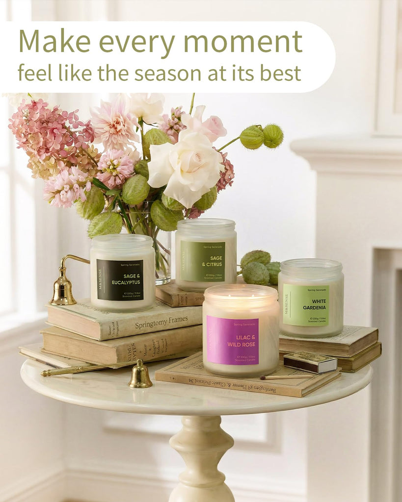 Sage Candles, 11.6oz Natural Soy Wax, 70 Hours Long Lasting