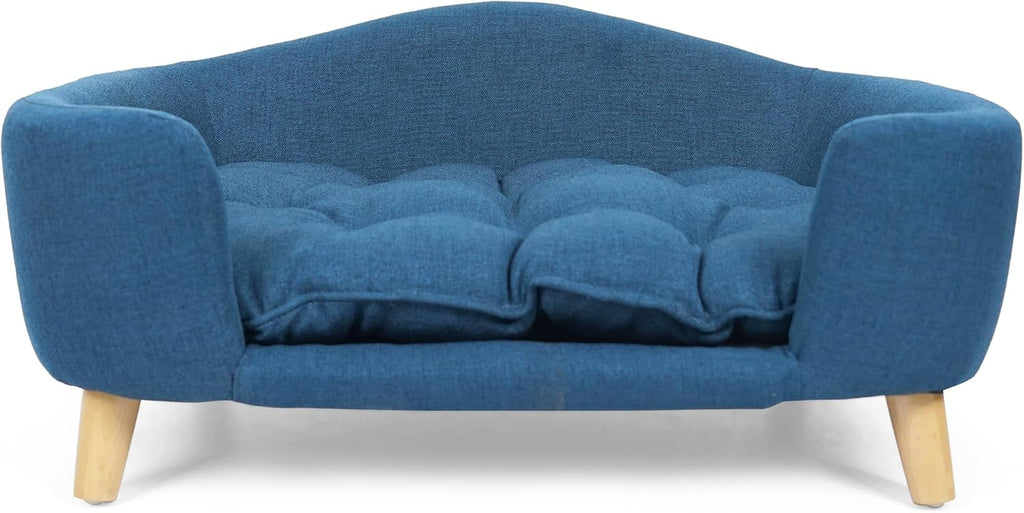 Elevated Dog Bed Frame for Small Dogs of 11-25lbs (Navy Blue)