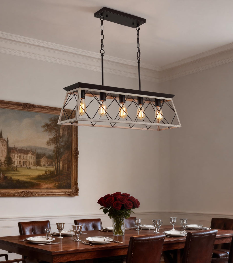 Dining Room Light Fixture, Farmhouse Chandeliers Island