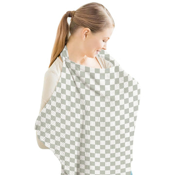Muslin Nursing Cover Up for Breastfeeding with Rigid Hoop