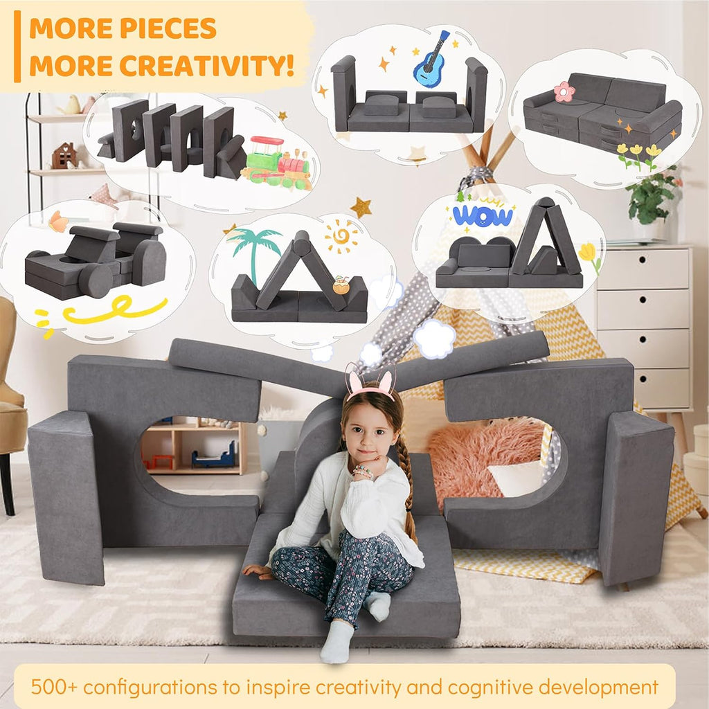 Toddler Couch, Piece Modular Kids Play Couch