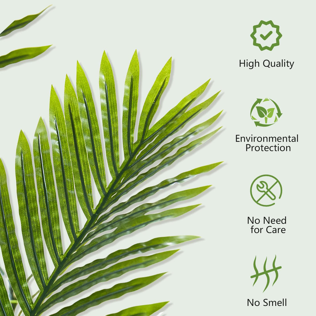 5FT Artificial Palm Tree, Realistic Tropical Fake Plants Indoor