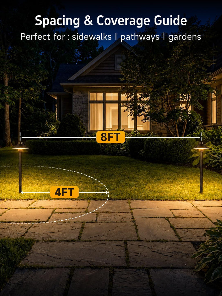 Solid Brass Low Voltage Hat-Top Path Light, Black, G4 2700K 1Pk