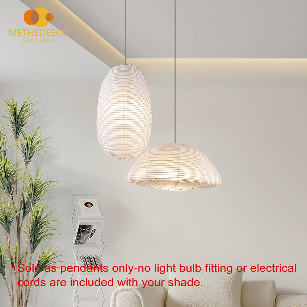 Paper Lanterns Rice Paper Pendant Light Shades, Paper Lamp Shade, White