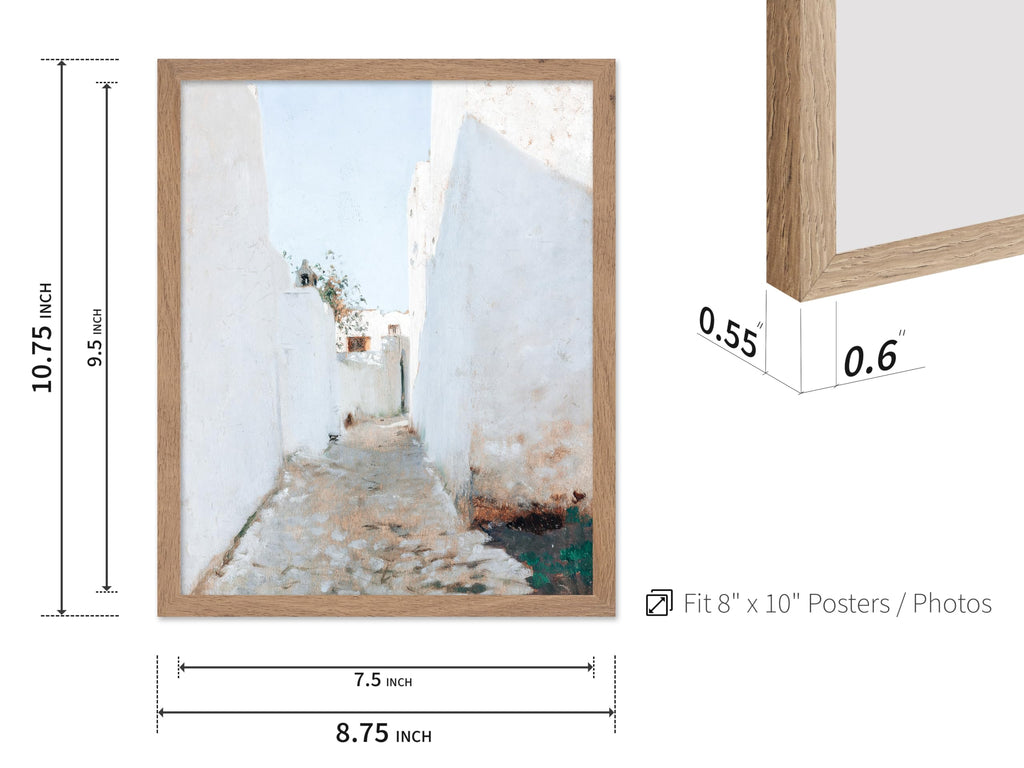 Master Vintage Illustration Poster - Retro Boho Print - Gift for Artist, Friend - A Moroccan Street Scene