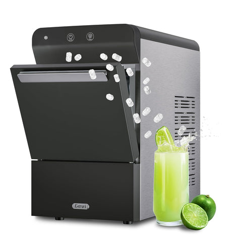 V2.0 Nugget Ice Maker, 38lbs/24H Countertop Pellet Ice Machine with Self-Cleaning, Energy-Efficient, Chewable Pebble