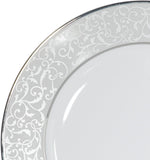 Parchment 40-Piece Dinnerware Set, Service for 8, Durable Porcelain Plates, Bowls, and Mugs with Contemporary Design