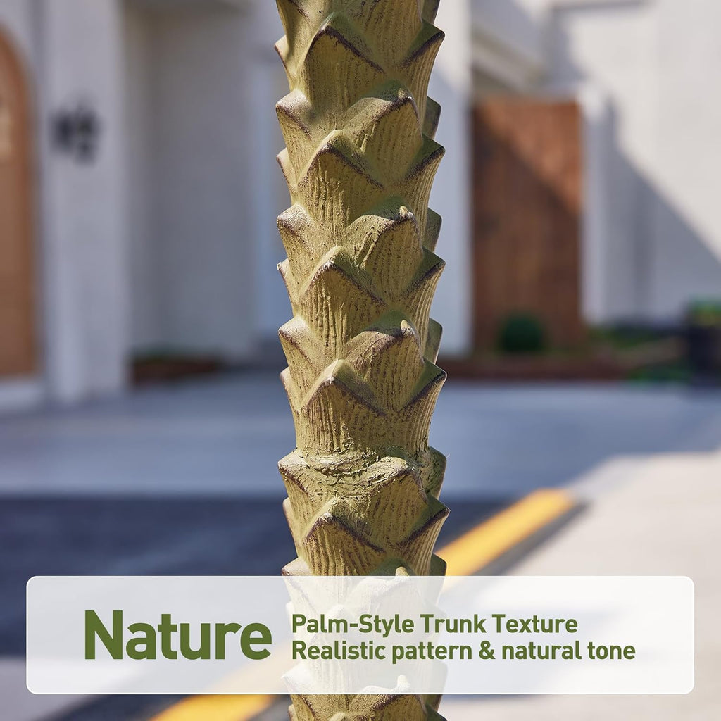 9ft Artificial Palm Trees, UV Resistant, Set of 2