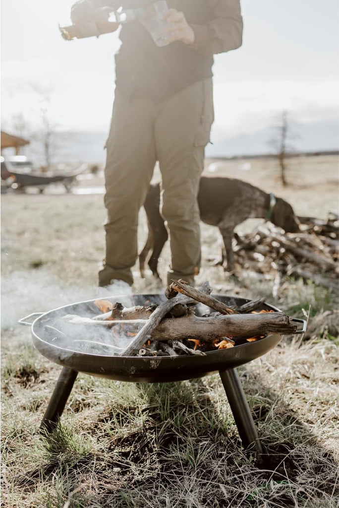 GasOne 23 in Outdoor - Wood Burning Fire Pit - Durable Alloy Steel Fire Pits for Outside - Small Fire Pit