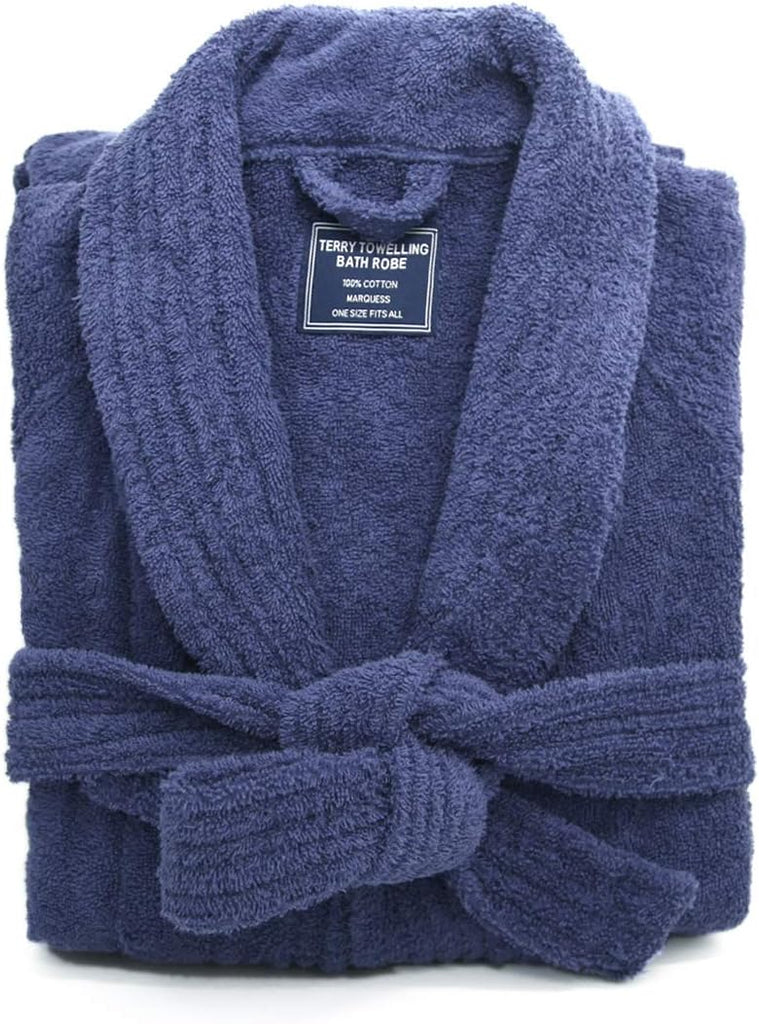 Bathrobe Mens,Premium Thick Terry Cloth Bathrobe,Towel Bath robe Long-Staple Combed Men's Cotton Robe