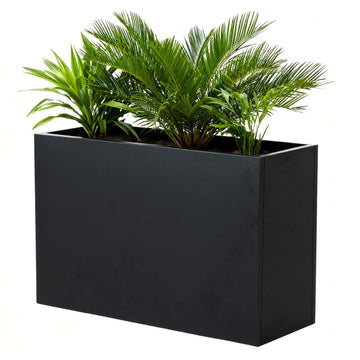 Metal Outdoor Planter 36" L x 15" W x 24" H for Metal Rectangular Planter