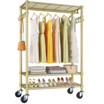 R3 Portable Closet for Hanging Clothes Rolling Clothes Rack