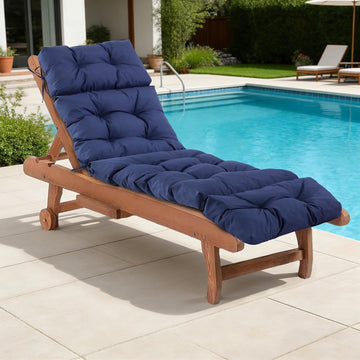 Chaise Lounge Cushions Outdoor, Waterproof & Fade Resistant Patio Lounge Chair Cushions for Outdoor Furniture, Chaise