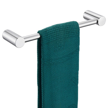 Towel Bar Chrome 16-Inch Single Rail Bath Towel Holder Wall Polished Stainless Steel Bathroom Hardware Wall Mounted