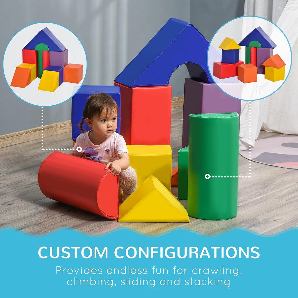 Foam Climbing Blocks for Toddlers Pcs Baby Play Set Assorted