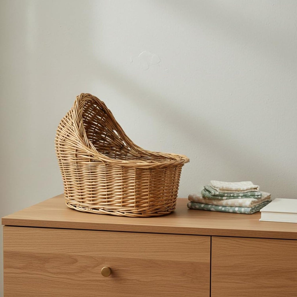 Wicker Cat Bed handwoven basket rattan cradle material decorative storage suitable for gift giving home decoration