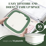 Portable Washing Machine, 1.8 Cu.Ft Large Capacity Foldable Washer with Spin Basket & 150W Motor, Timer Control for