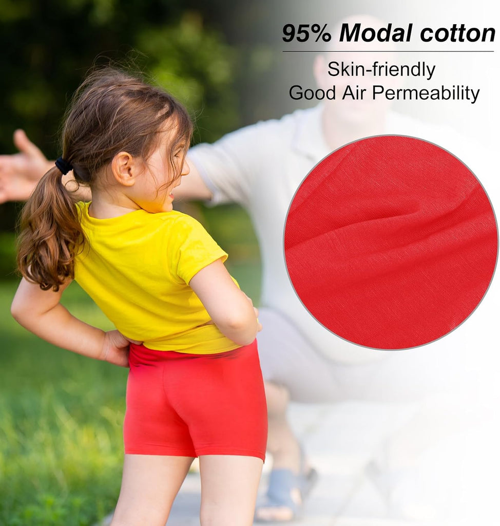 15 Pack Girls Dance Shorts, Bike Shorts for Toddlers, Biker Cartwheel Under Dress Multicolor Girls Clothes