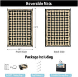 Outdoor Rug for Patios Clearance,Waterproof Mat,Large Outside Carpet,Reversible Plastic Straw Campin