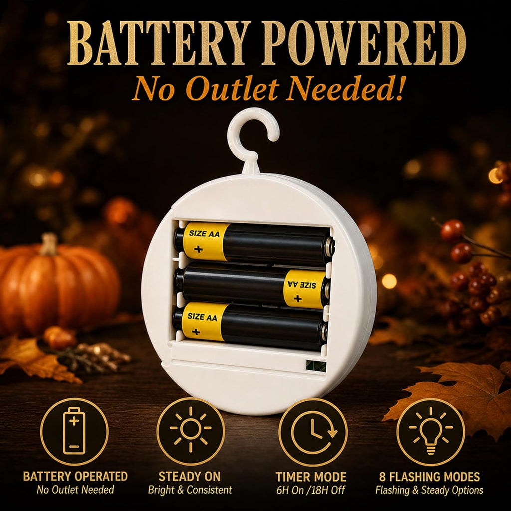 Fall Decor Fall Lights 2026, Thanksgiving Decorations LED Lights - Set of 3