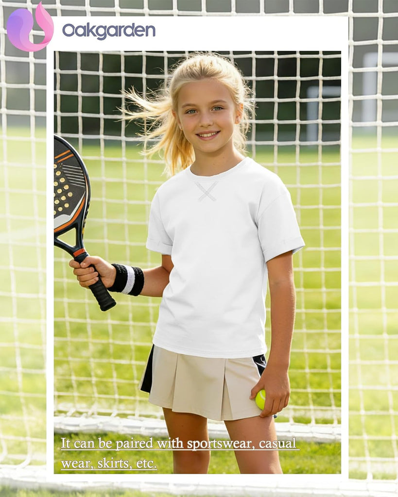 4 Pack Girls' Short Sleeve T-Shirts