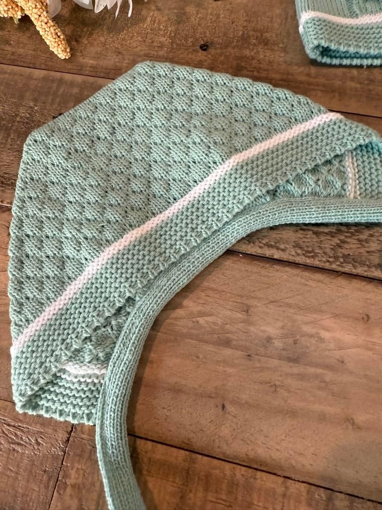 Piece Baby Knitted Set Sweater Footed Pants Hat Boys Girls Coming Home Newborn Outfit - Made in Spain
